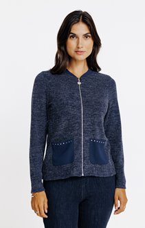 Cardigan maille brillante