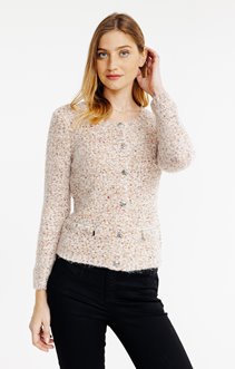 Pull avec boutons all over