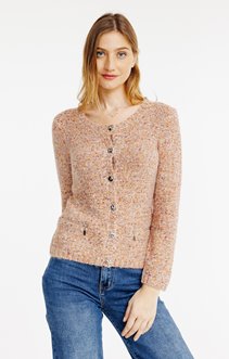 Pull avec boutons all over