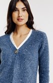 Cardigan maille fantaisie