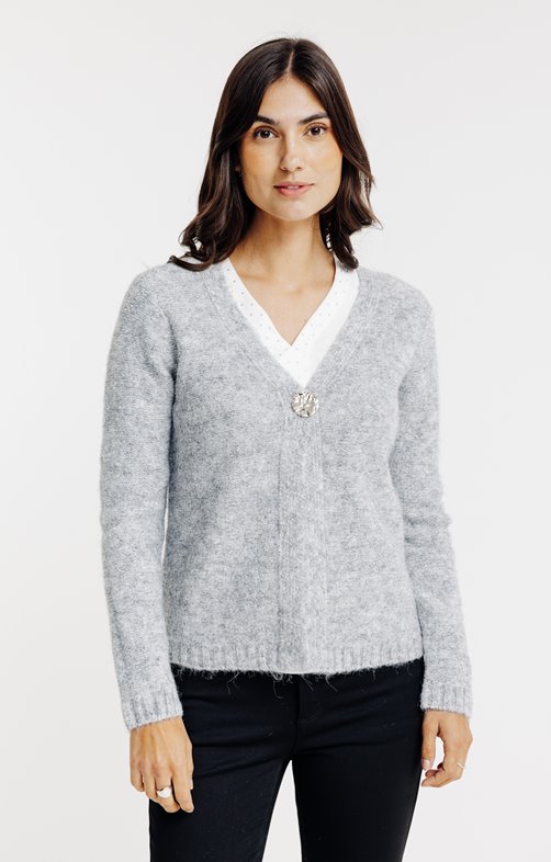 Cardigan maille fantaisie