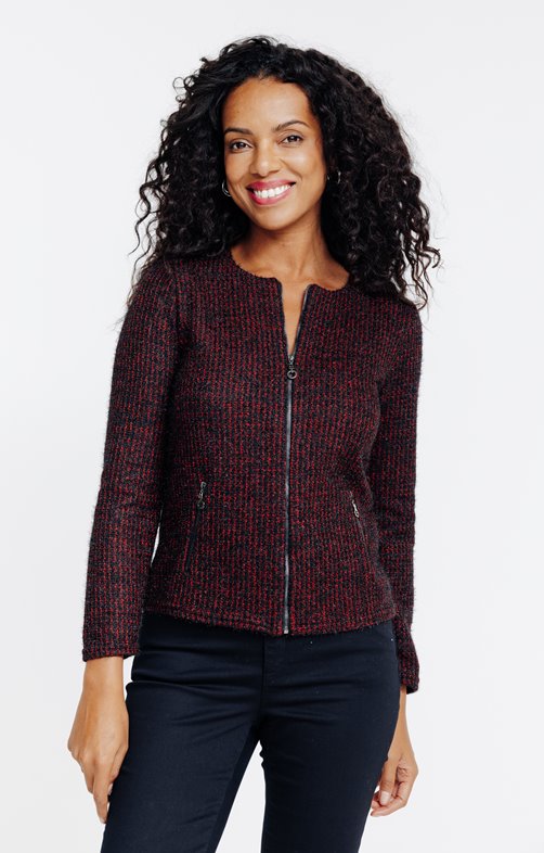 Cardigan maille fantaisie