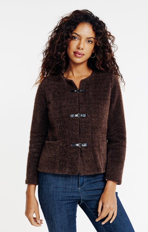 Cardigan fermeture fantaisie