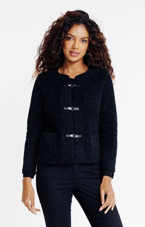 Cardigan fermeture fantaisie