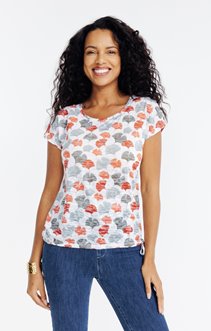 Tee-shirt imprimé col rond
