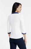 Tee-shirt uni col polo