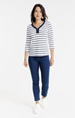 Tee-shirt rayé manches 3/4