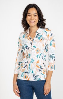 Tee-shirt imprimé col polo
