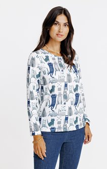 Tee-shirt imprimé à manches longues
