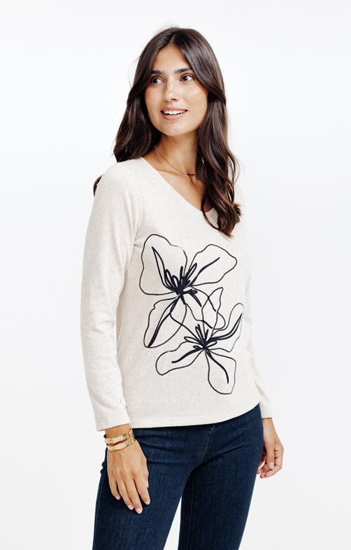 Tee-shirt imprimé à manches longues