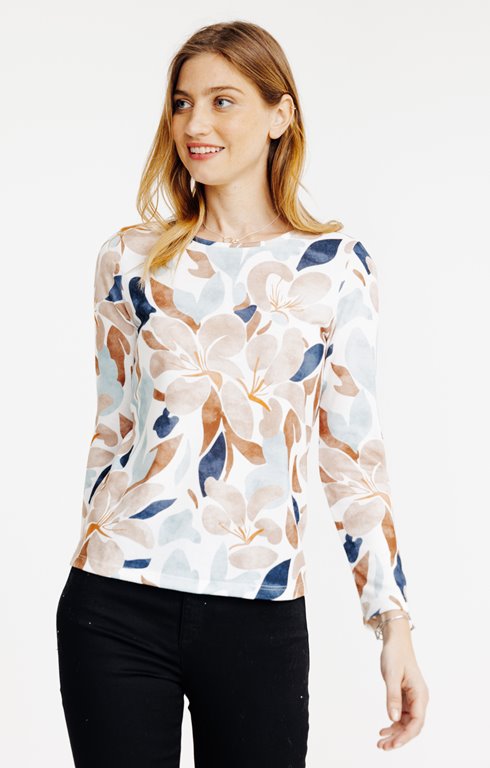 Tee-shirt imprimé manches longues