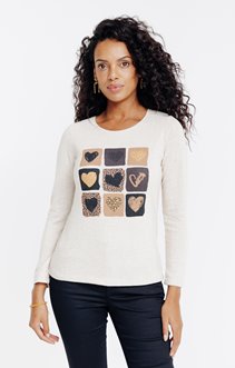 Tee-shirt imprimé manches longues