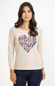 Tee-shirt imprimé manches longues