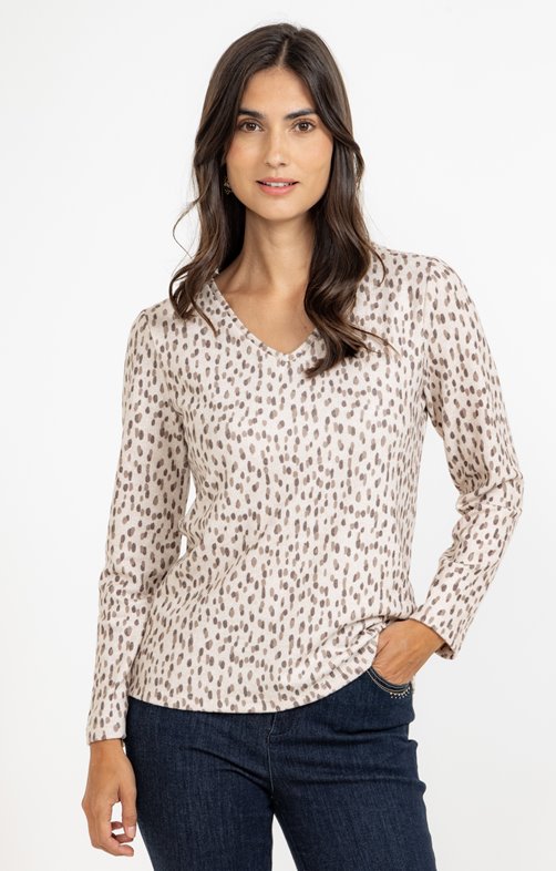 Tee-shirt imprimé manches longues