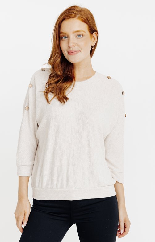 Tee-shirt uni manches 3/4