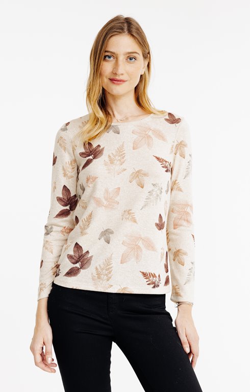 T-shirt imprimé manches longues