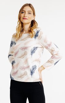 T-shirt imprimé manches longues