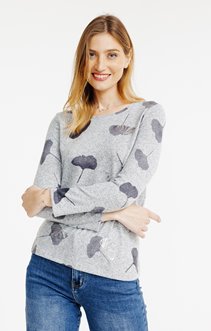 T-shirt imprimé manches longues