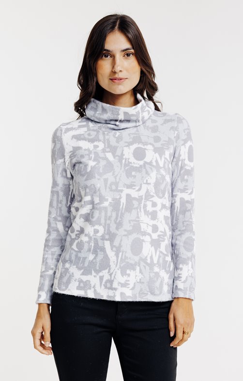 T-shirt imprimé manches longues