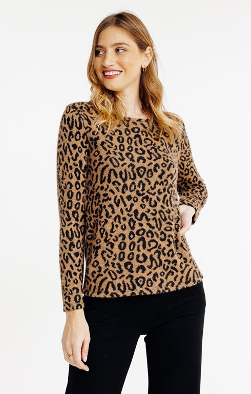 T-shirt jacquard manches longues