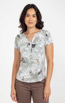 Tee-shirt imprimé forêt manches courtes