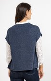 Tee-shirt poncho uni col rond