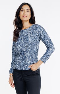 Tee-shirt col rond et manches longues