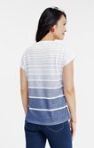 Tee-shirt à rayures manches courtes