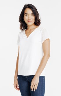 Tee-shirt uni à manches courtes