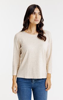 Tee-shirt uni manches chauve-souris