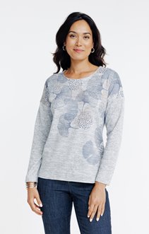 Tee-shirt imprimé à col rond