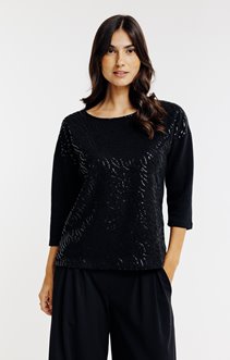 Tee-shirt uni manches 3/4