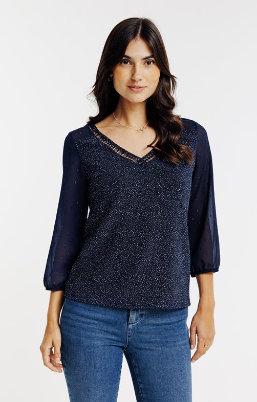 Tee-shirt uni brillant