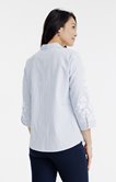Chemise rayée brodée