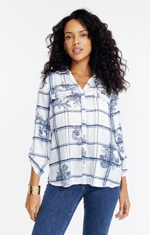 Chemise imprimée à carreaux