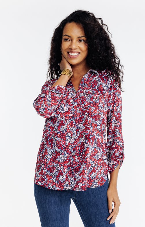 Chemise imprimée fleurs