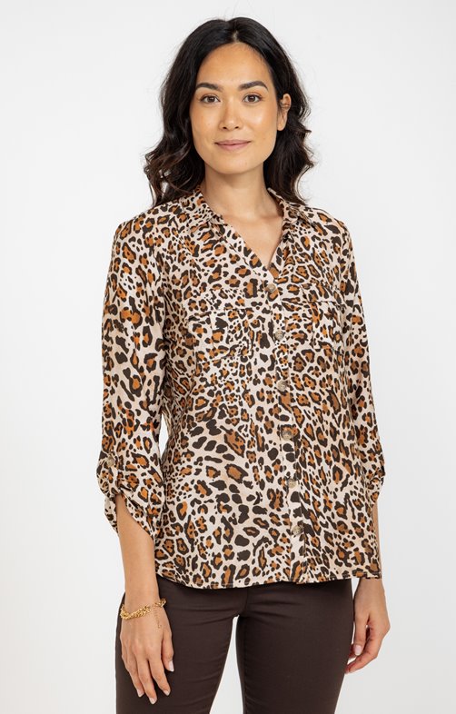 Chemise imprimé peau de bete