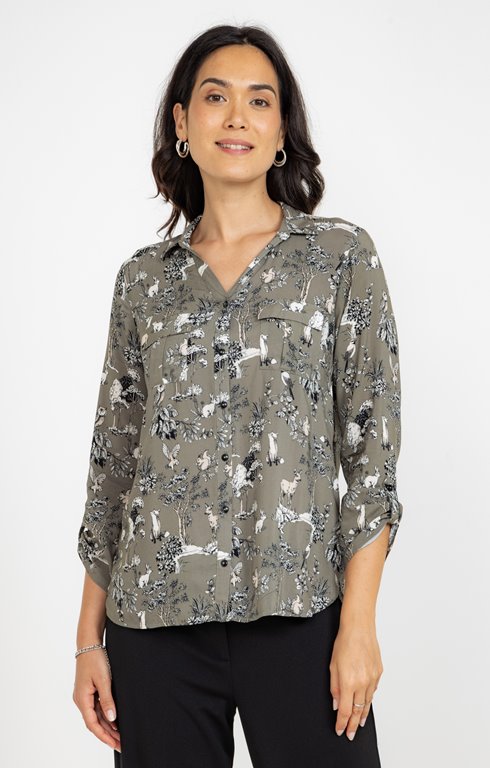Chemise imprimée fantaisie