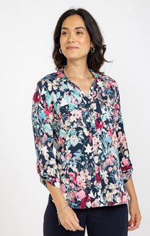 Chemise imprimée herbier