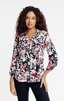 Chemise imprimée herbier