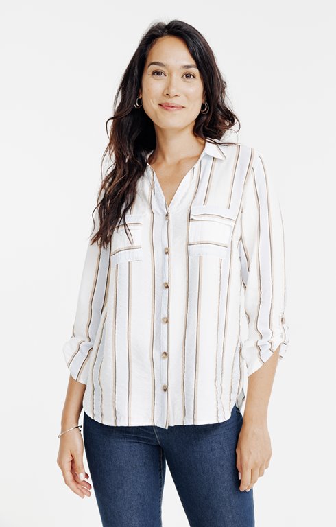 Chemise rayée fantasie