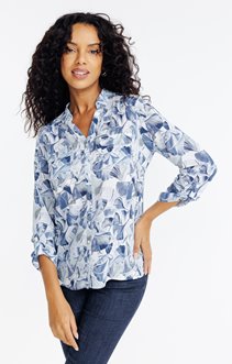 Chemise imprimée fleur ginko