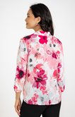 Chemise avec plis imprimée fleuri