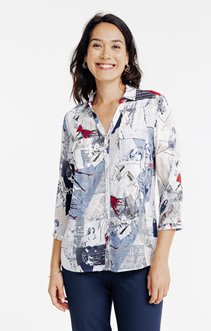 Chemise imprimée ludique 