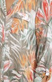 Chemise imprimée effet feuillage