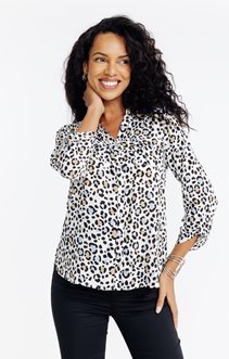 Chemise imprimée peau de bête multico