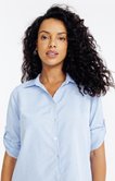 Chemise rayée à strass