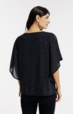 Tunique brillante effet poncho