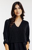 Tunique avec bolero à paillettes coeur