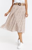 Jupe fantaisie non doublée avec ceinture